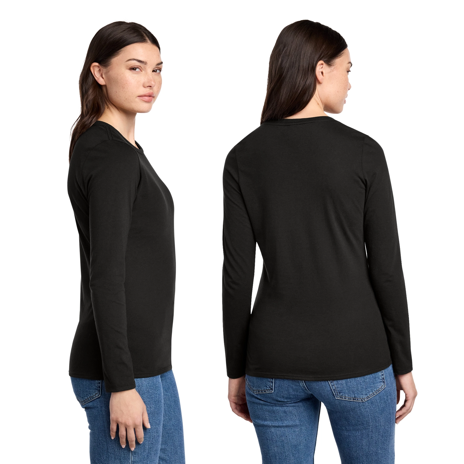 District Decorated Women’s Perfect Blend CVC Long Sleeve Tee 2
