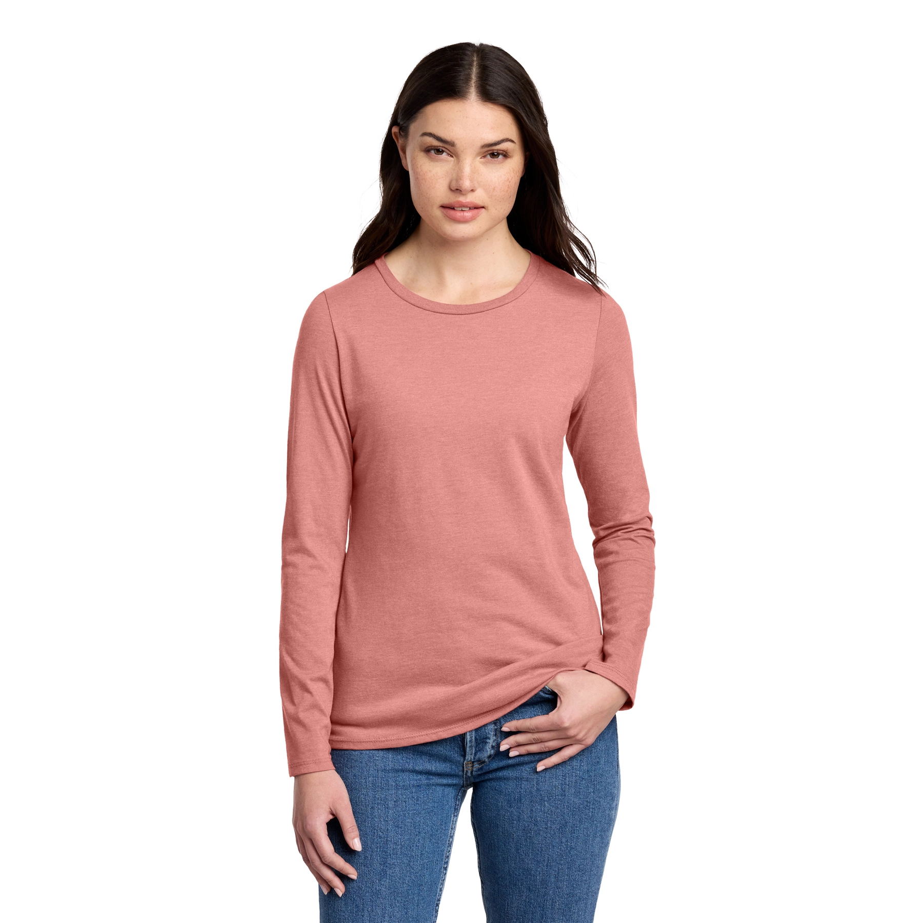 District Decorated Women’s Perfect Blend CVC Long Sleeve Tee 3