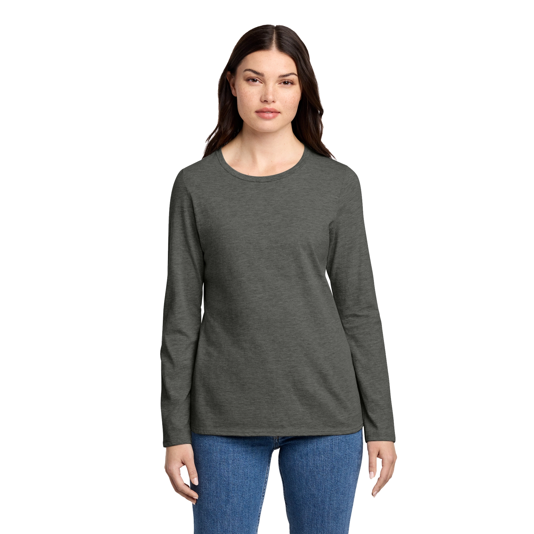 District Decorated Women’s Perfect Blend CVC Long Sleeve Tee 4