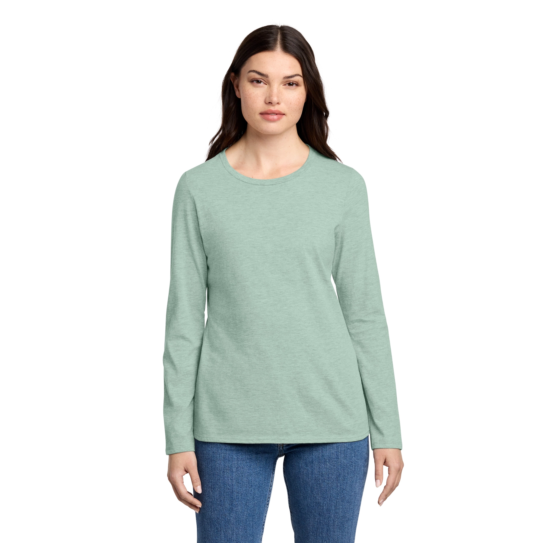 District Decorated Women’s Perfect Blend CVC Long Sleeve Tee 5