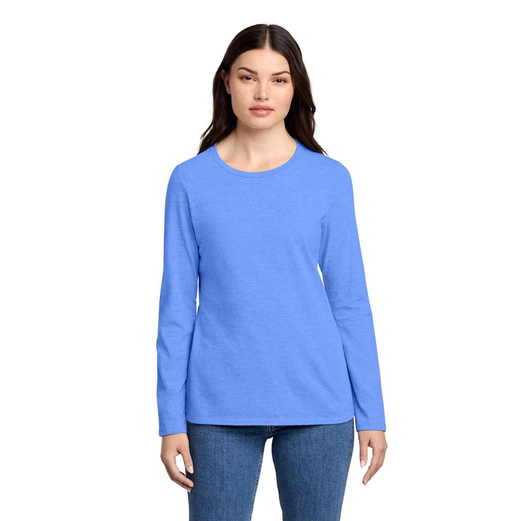 9923LLS_Heathered_Royal_Blue