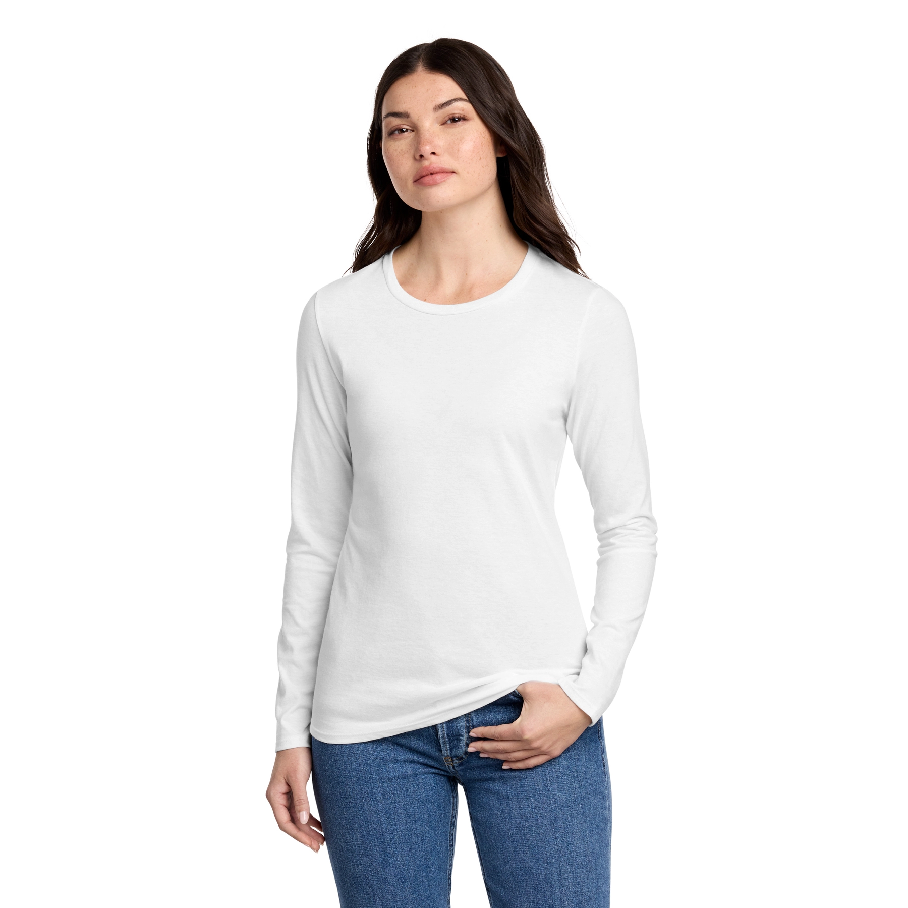 District Decorated Women’s Perfect Blend CVC Long Sleeve Tee 9