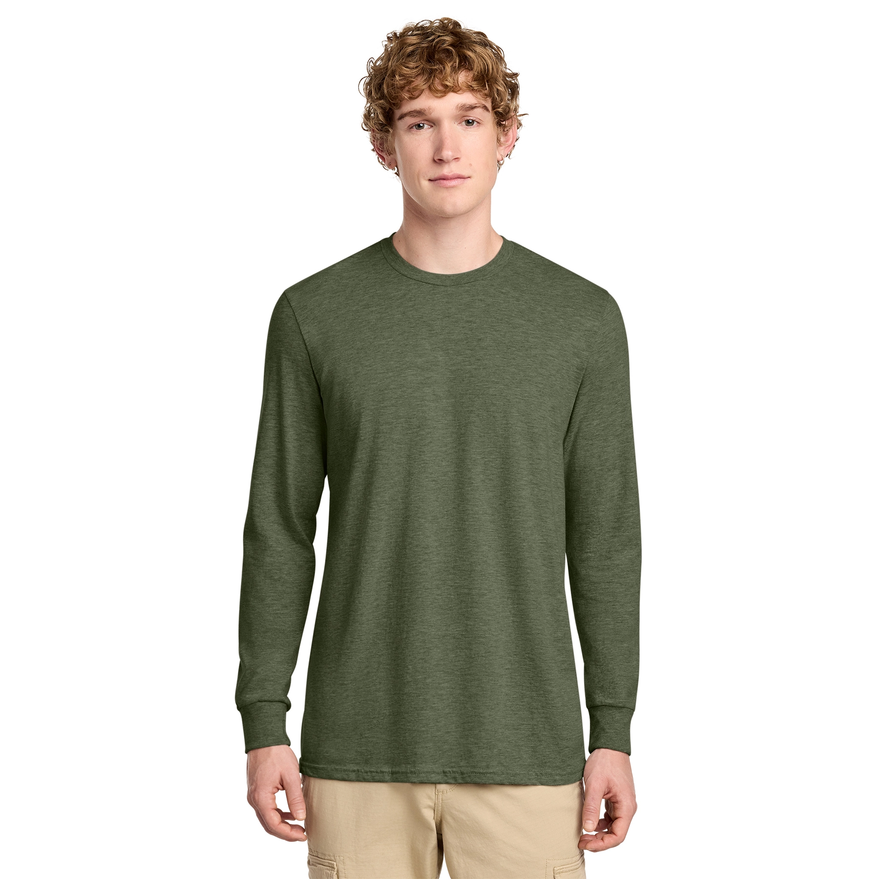 9923LS_Heathered_Olive_Green